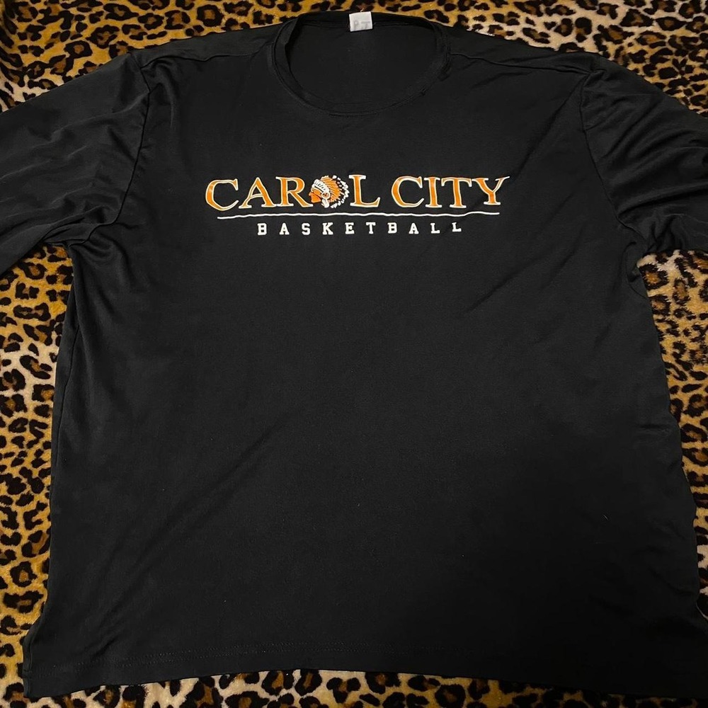 Sport-Tek Carol City Basketball Black Long Sleeve Shirt Mens 2XL Gym Sport